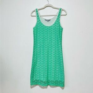 NWOT Silvian Heach Green Bodycon Crochet Sleeveless Dress Size XS